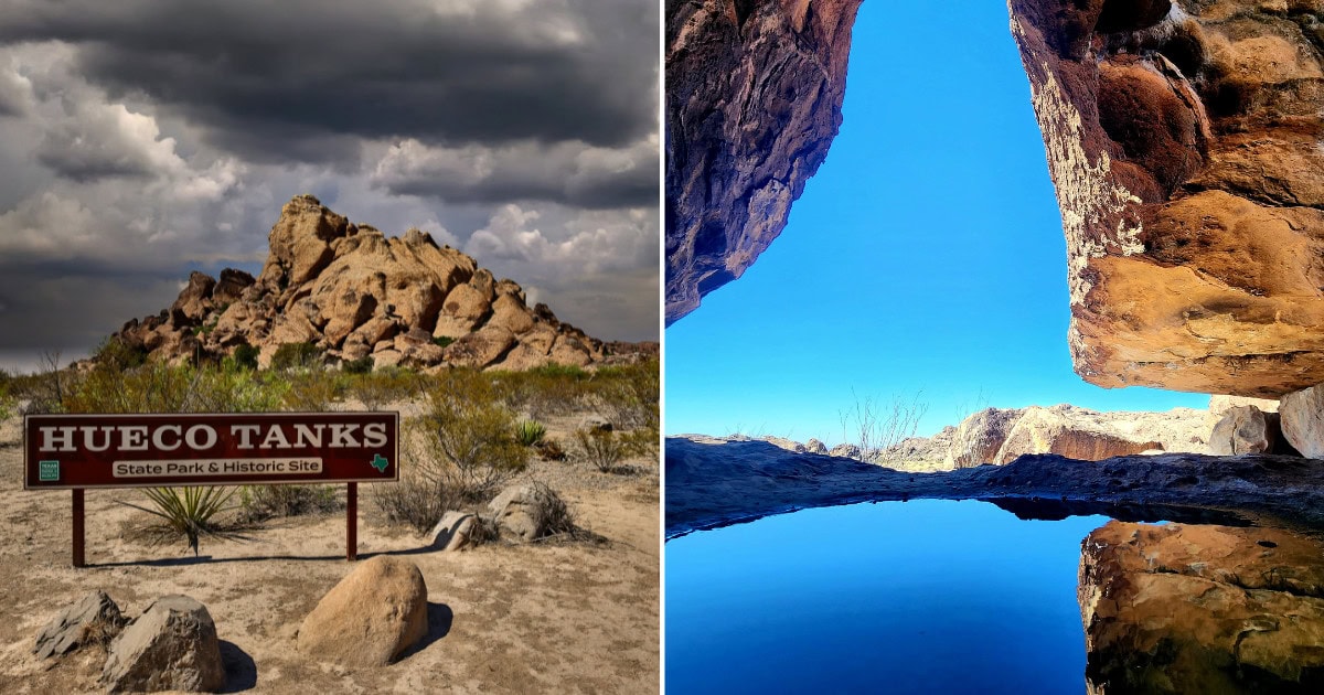 Why is Hueco Tanks unique compared to the rest of Texas?