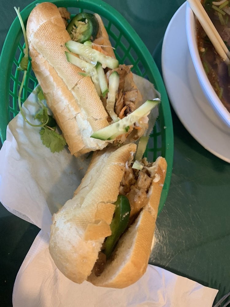 Their chicken bánh mì delivers fresh flavors in a simple, satisfying sandwich. Credit: Rachel S.
