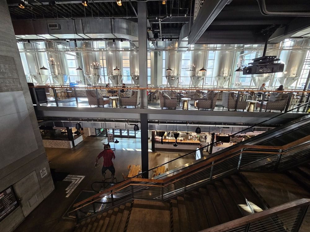 Inside Legacy Hall, spacious seating and countless restaurant options create a lively dining atmosphere. Credit: Gene M.