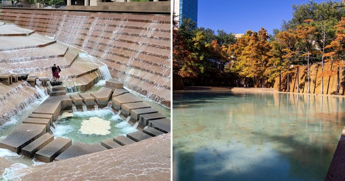 These Fort Worth Water Gardens Hide a Cool Summer Retreat in Plain Sight