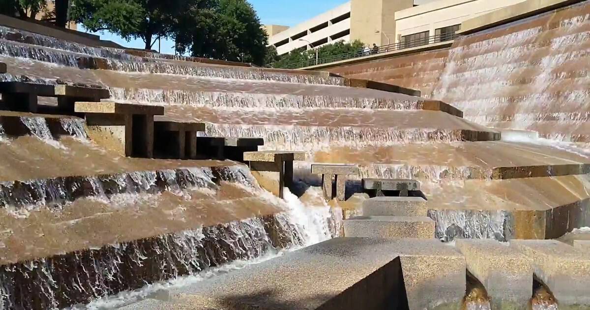This Free Texas Oasis Hides a Roaring Four-Story Waterfall in the Middle of Downtown
