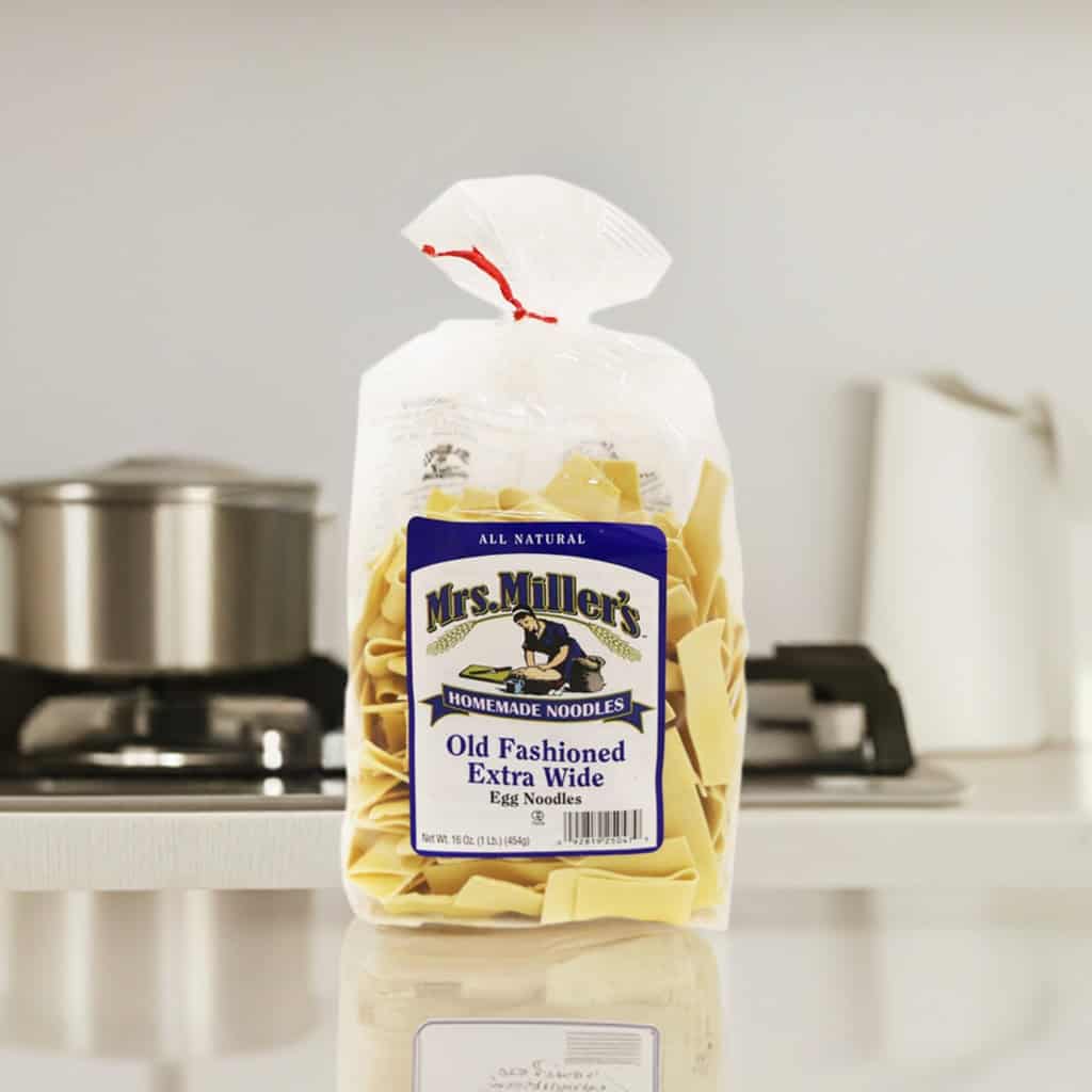 Mrs Millers old fashioned egg noodles at Veal Station Amish Market, Texas