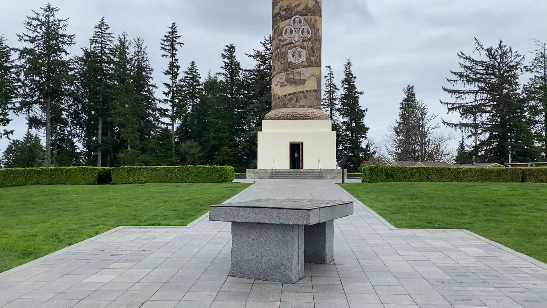 The Astoria Column in Astoria, Oregon
