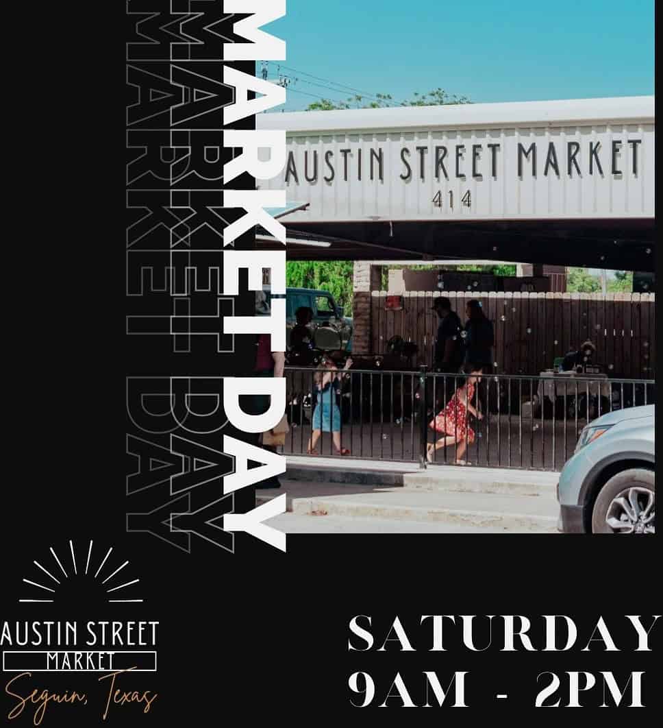 The Austin Street Market in downtown Seguin, Texas