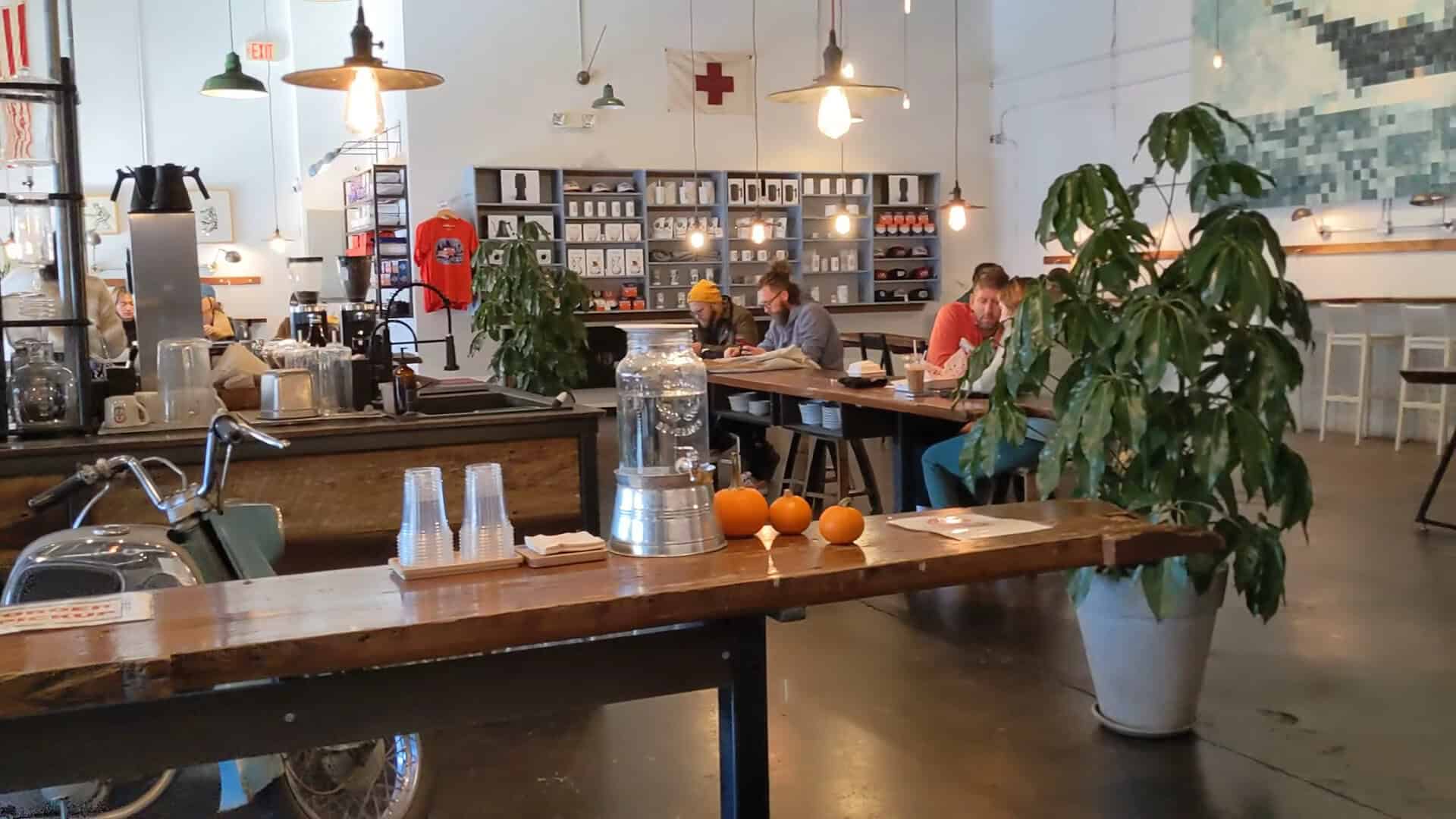 Coffee bar interior at Barista Parlor in Nashville, Tennessee