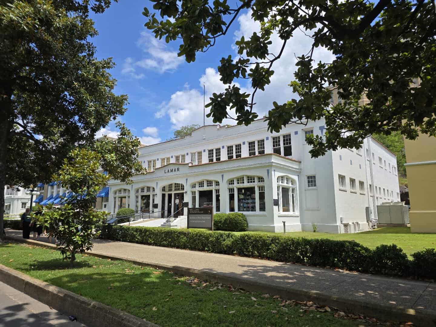 Historic Bathhouse Row in Hot Springs, Arkansas
