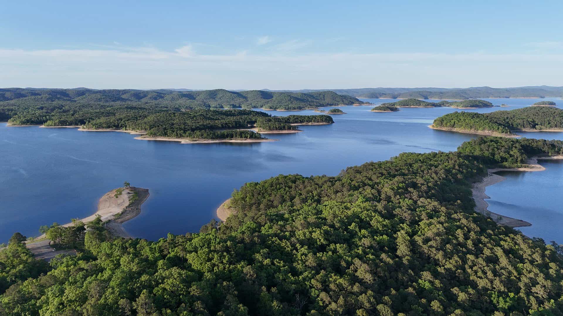 Broken Bow Lake at Beavers Bend State Park in Broken Bow, Oklahoma