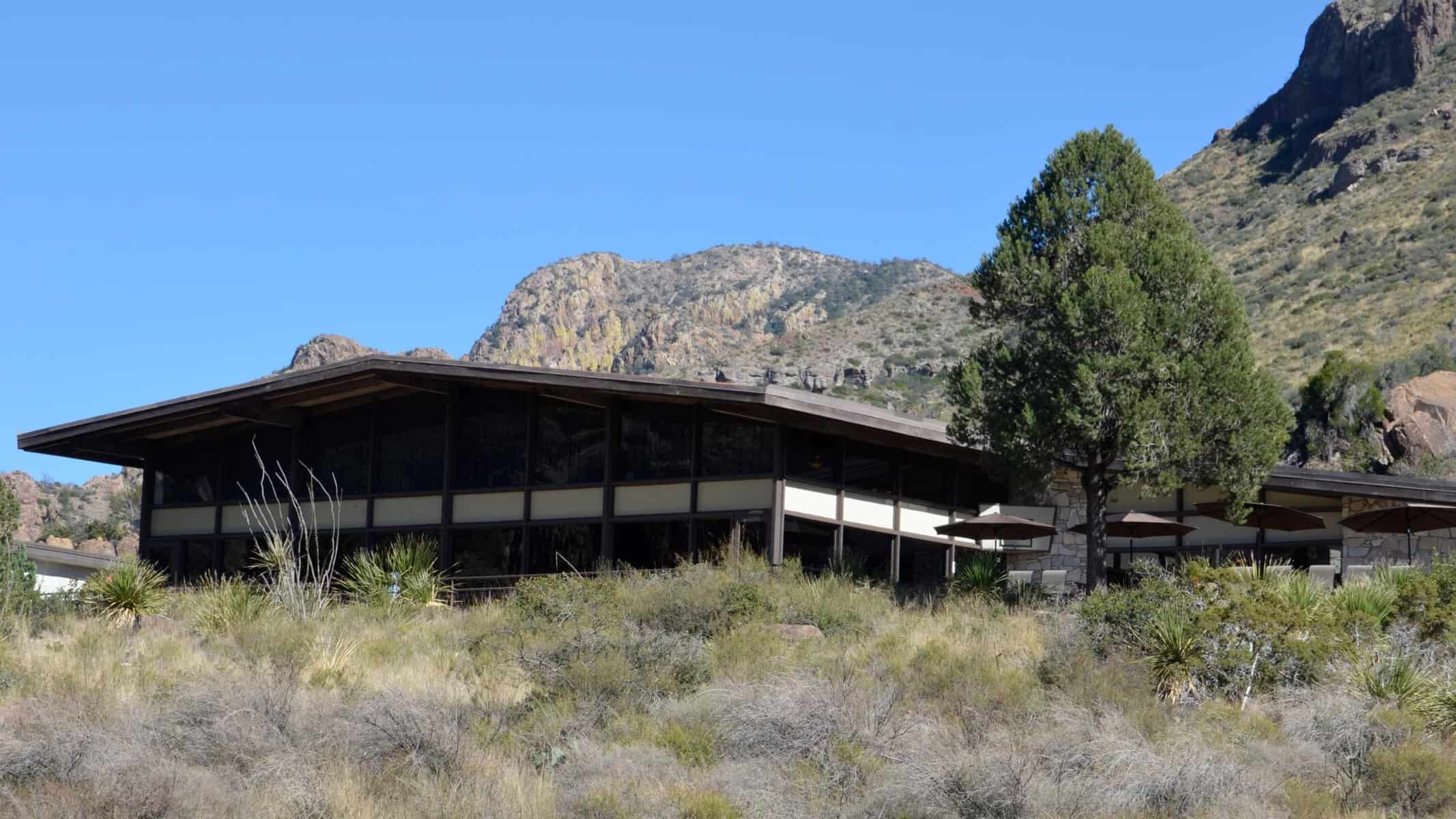 The park visitor center building at Panther Junction in Big Bend National Park