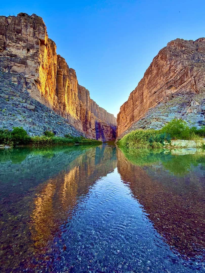Santa Elena Canyon and the Rio Grande at Big Bend National Park, Texas