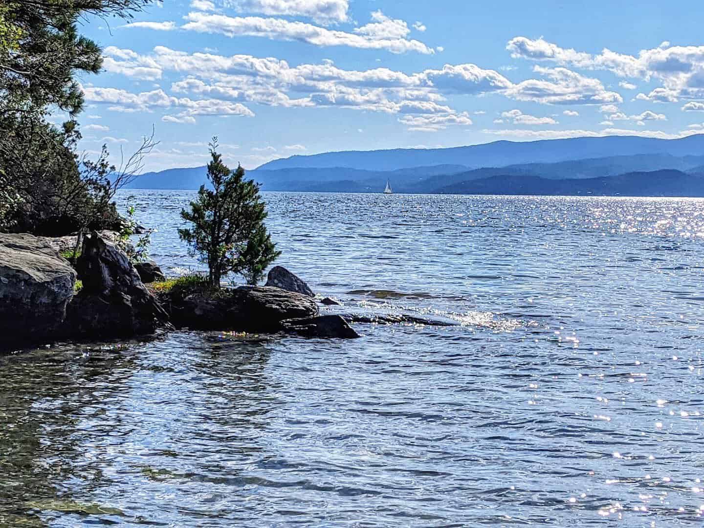Shoreline of Flathead Lake near Bigfork, Montana