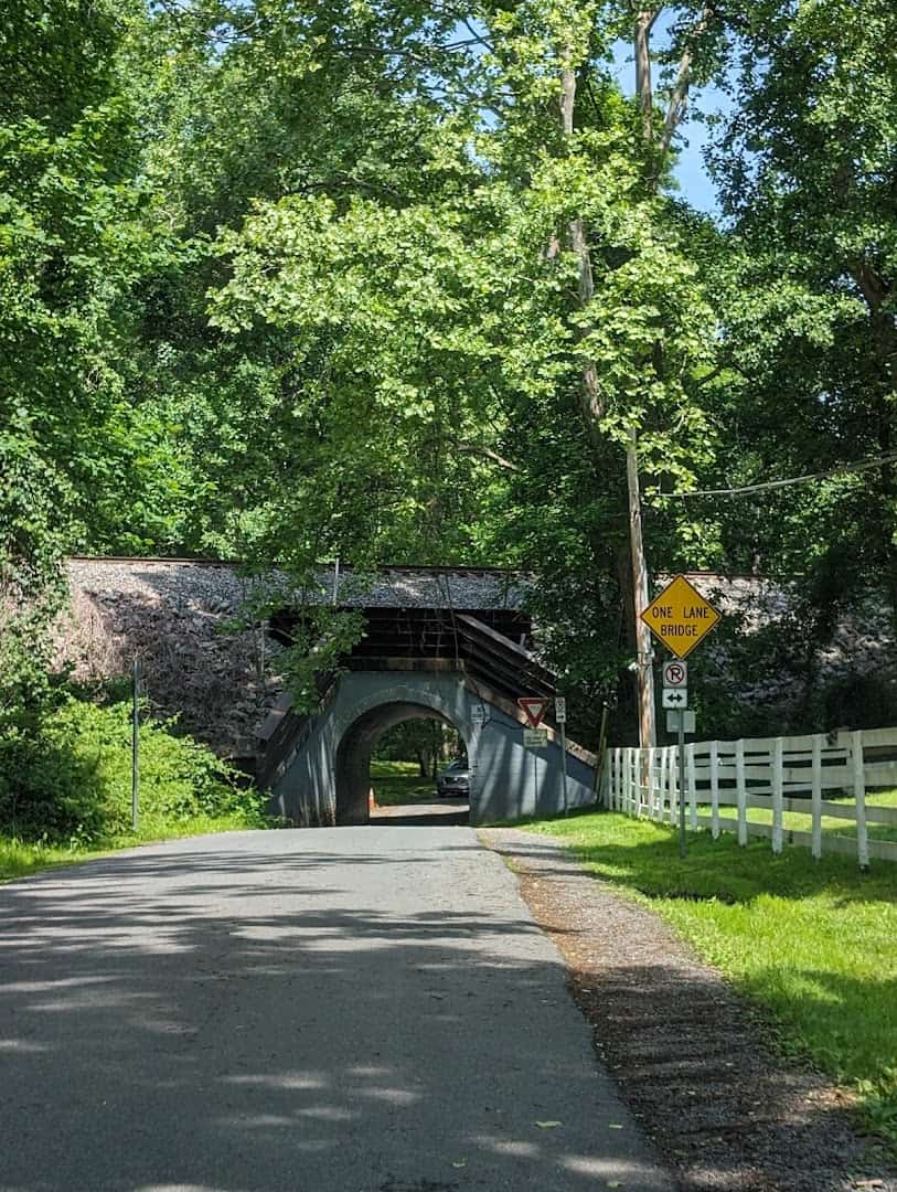 The Colchester Overpass, known as Bunny Man Bridge, in Clifton, Virginia