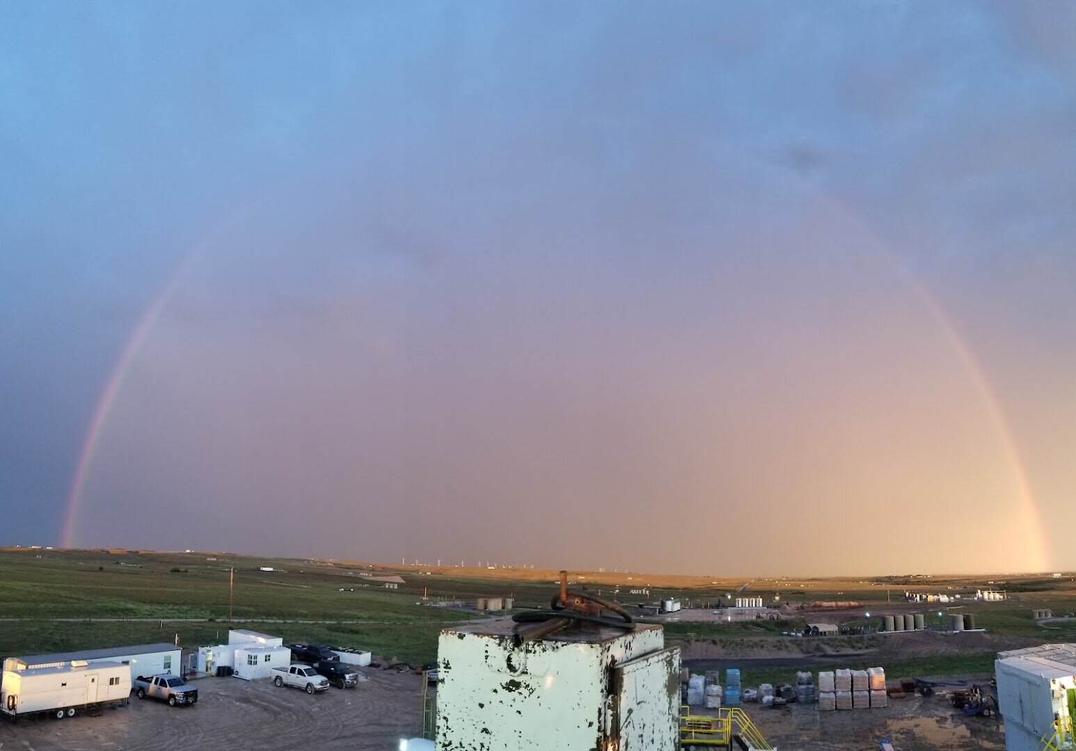 Rural Panhandle sky over Canadian, Texas