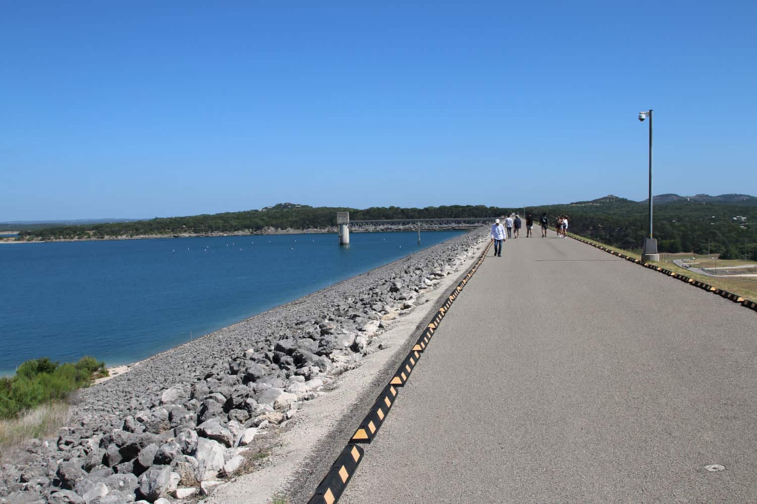 Canyon Dam holding back Canyon Lake, Texas