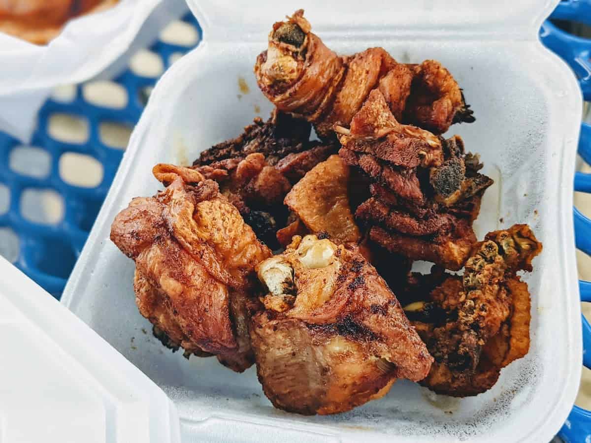 Carne frita fried pork chunks at El Flamboyan in Wylie, Texas