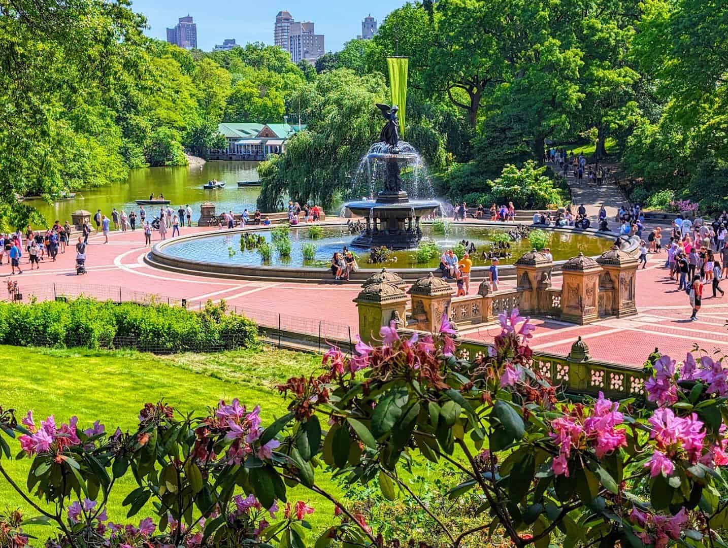 Bethesda Terrace and Fountain in Central Park, New York City