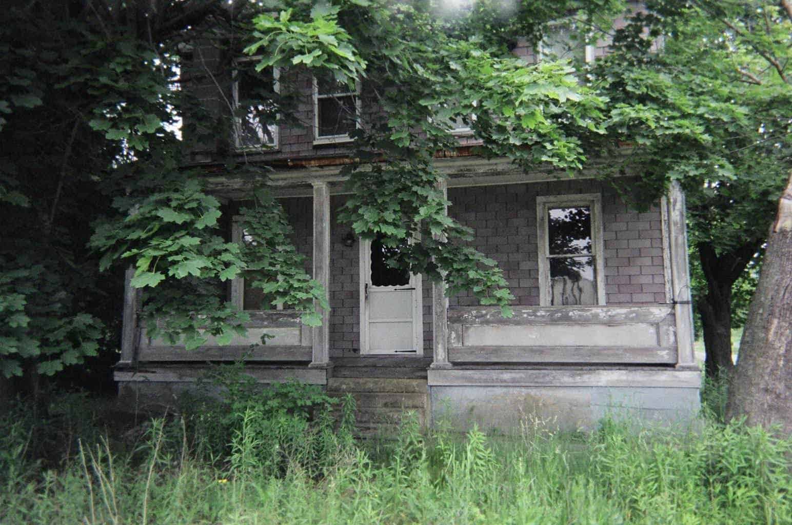 Overgrown abandoned house in Centralia, Pennsylvania
