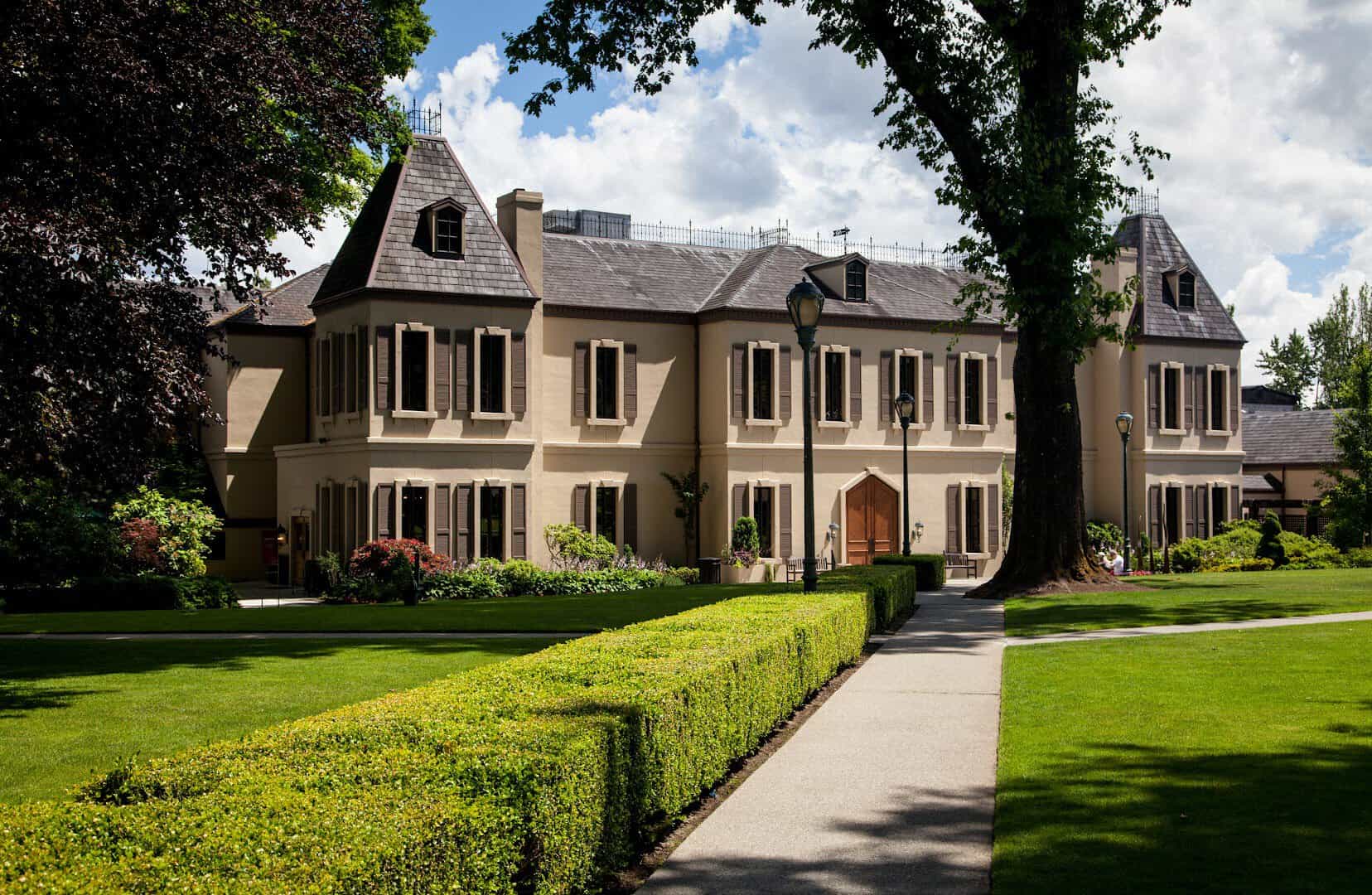 Chateau Ste. Michelle winery and gardens in Woodinville, Washington