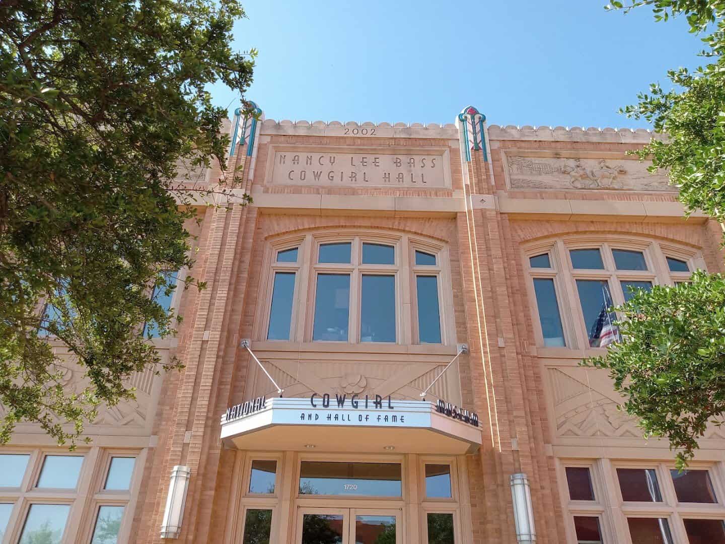 Cowgirl Hall of Fame signage at the National Cowgirl Museum in Fort Worth