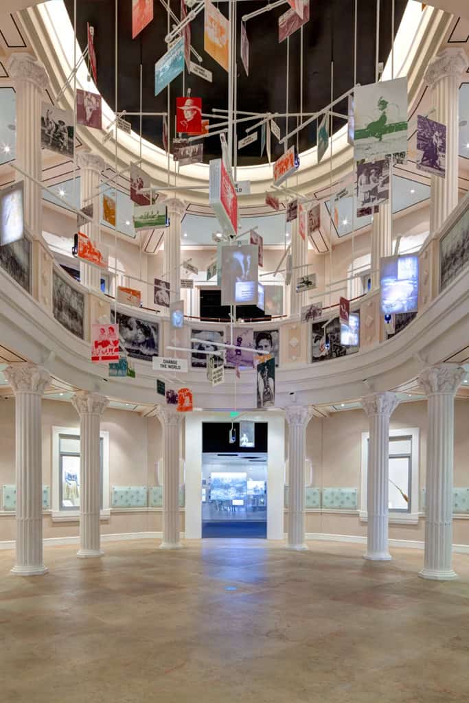 Domed rotunda gallery at the National Cowgirl Museum and Hall of Fame in Fort Worth