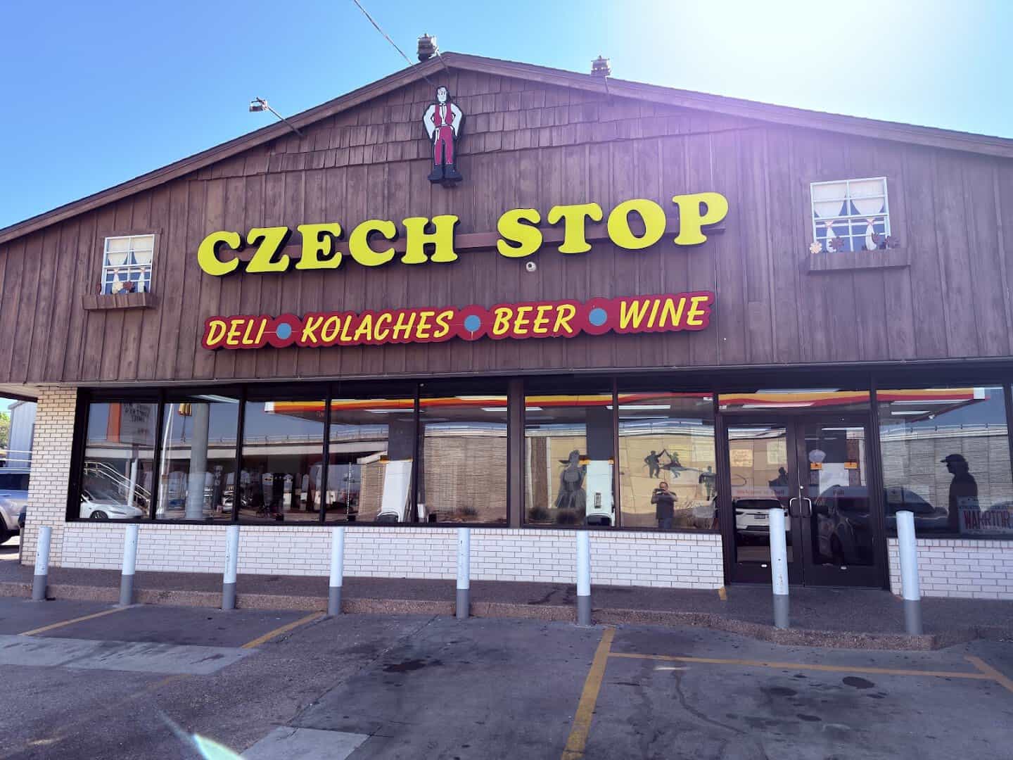 The Czech Stop storefront off Interstate 35 in West, Texas