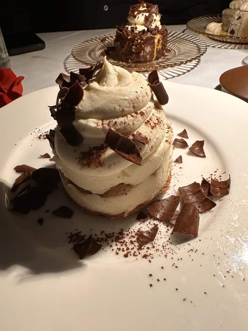 Layered dessert at Dakota's Steakhouse in Dallas