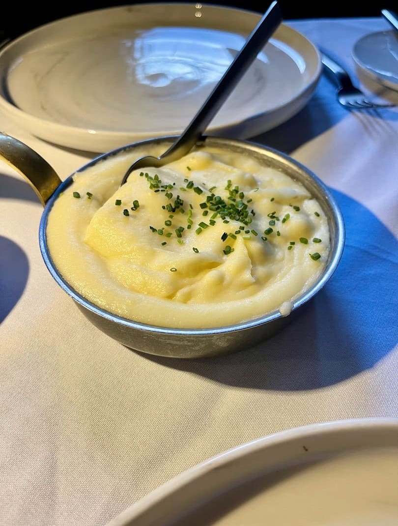 Creamy mashed potatoes side at Dakota's Steakhouse in Dallas