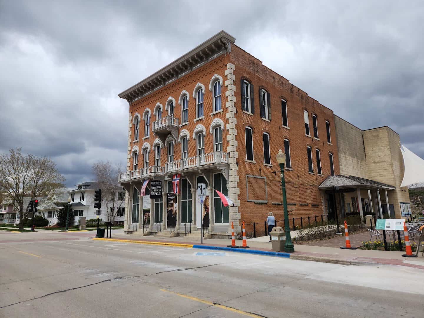 Historic brick downtown building in Decorah, Iowa