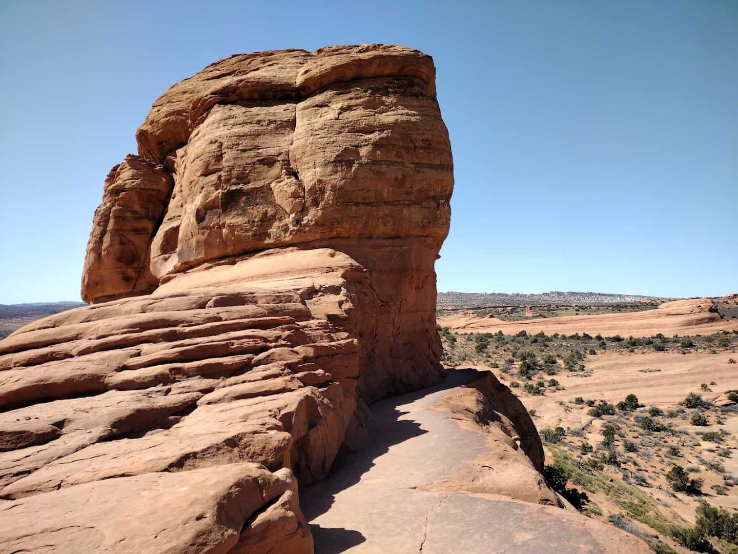 Delicate Arch red rock formation near Moab, Utah