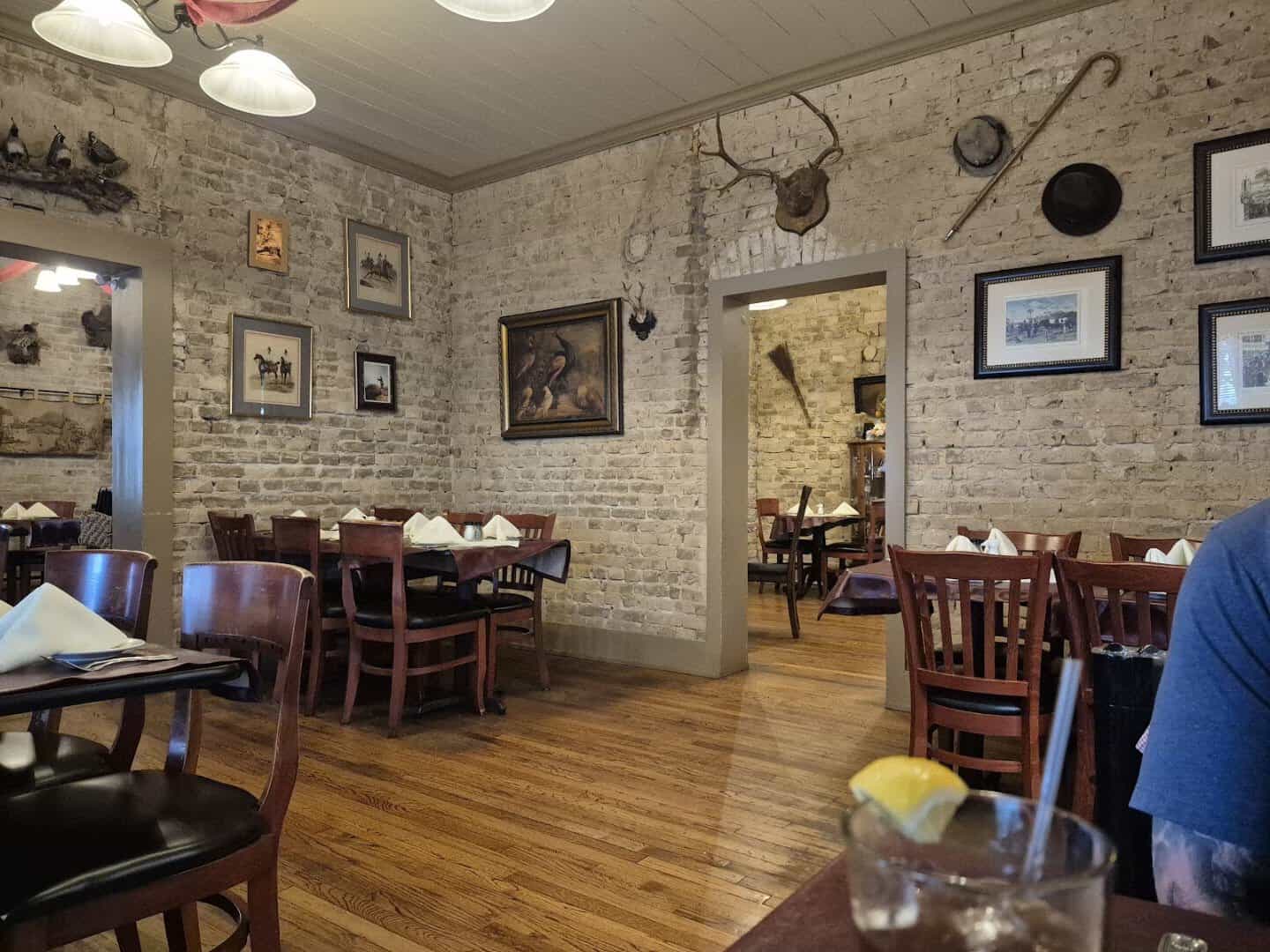 European-style dining room at Alpine Haus in New Braunfels