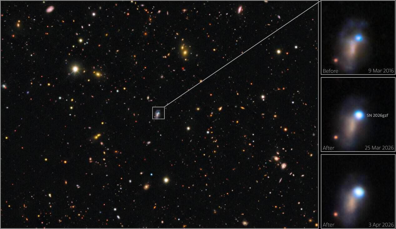 A deep-sky field of distant galaxies imaged at McDonald Observatory, Texas