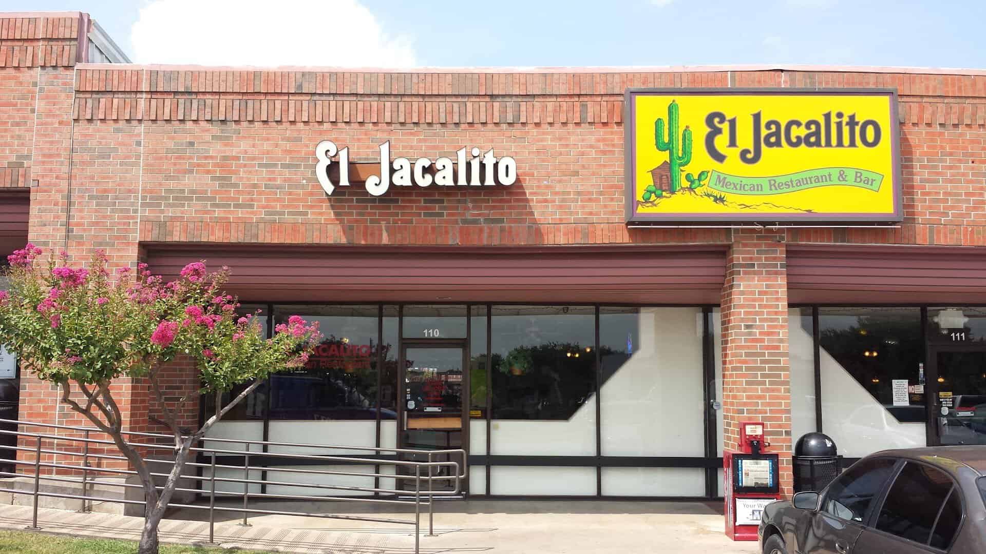 El Jacalito Mexican Restaurant storefront and sign in Austin, Texas