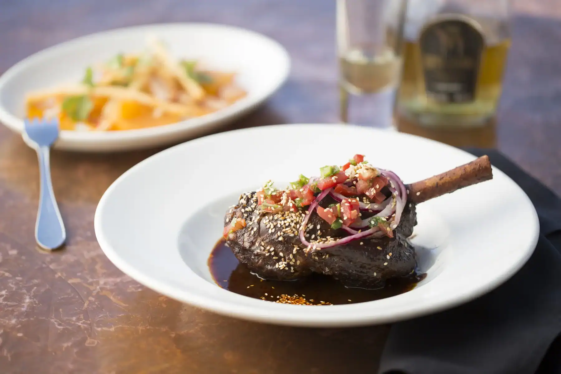 Braised lamb shank at Elote Cafe in Sedona, Arizona