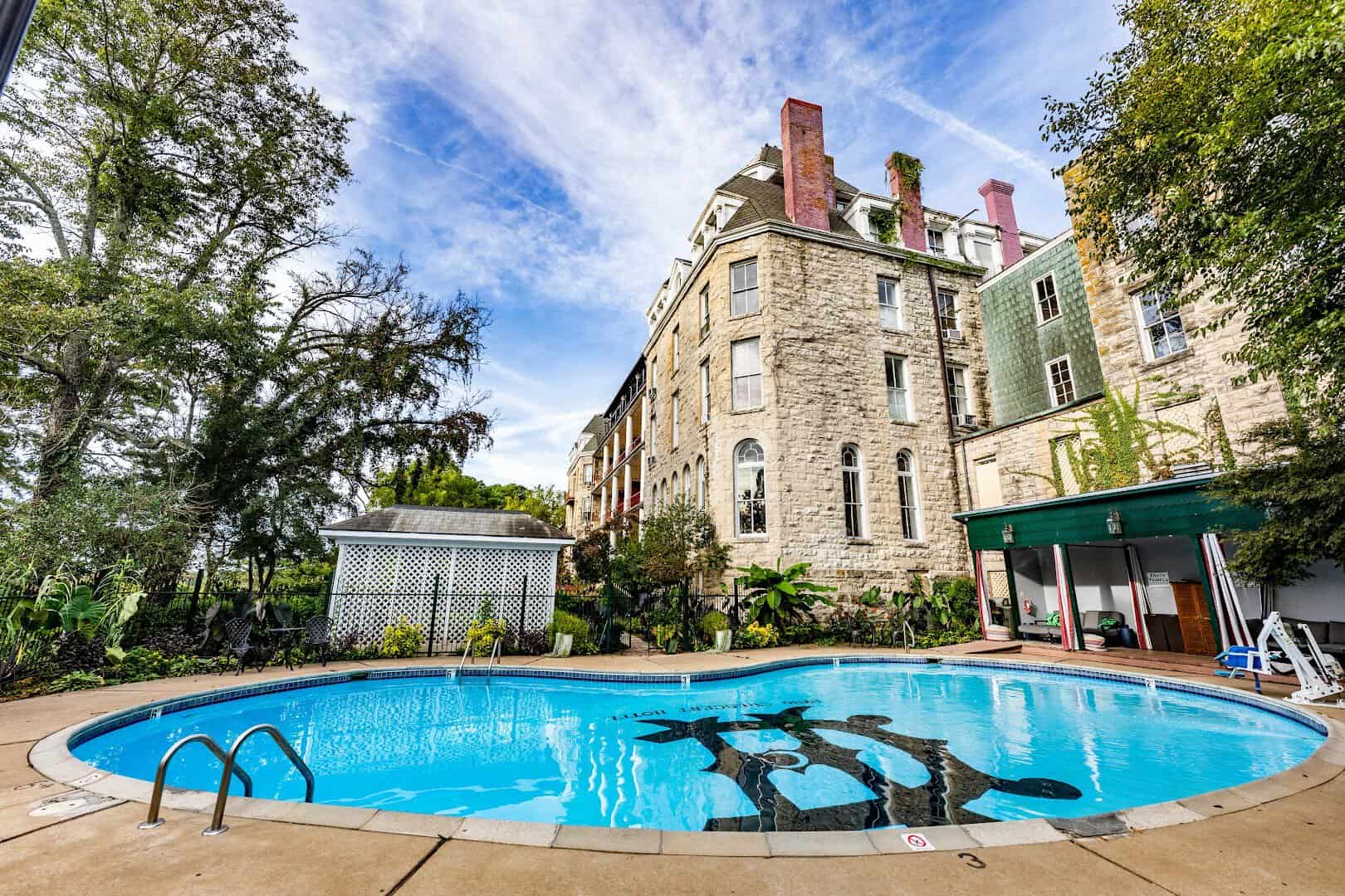 The historic 1886 Crescent Hotel in Eureka Springs, Arkansas