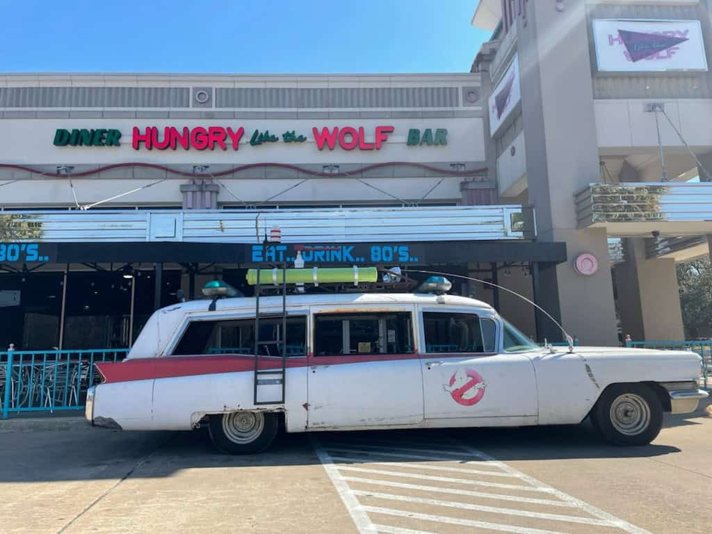 Exterior and neon bar sign at Hungry Like The Wolf in Houston