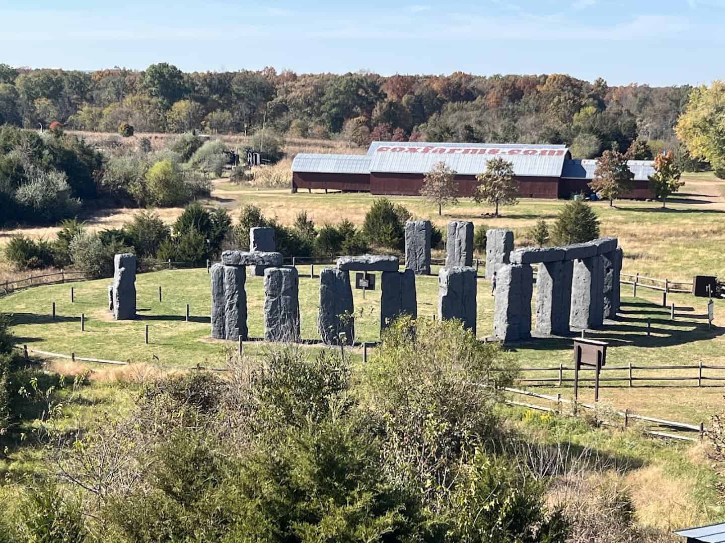 Foamhenge, a full-size Styrofoam replica of Stonehenge, in Centreville, Virginia
