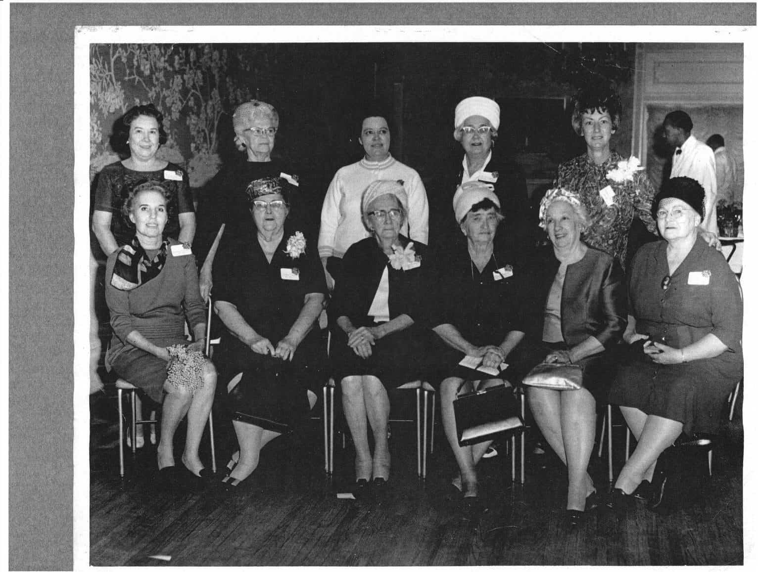 Archival photo of the Austin garden club members who founded Zilker Botanical Garden