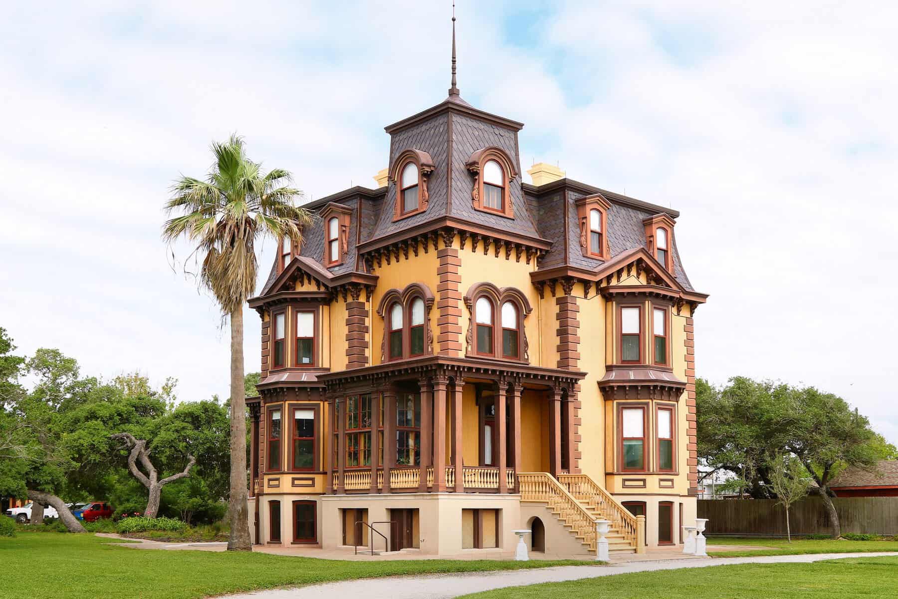 Fulton Mansion, an 1870s French Second Empire home in Fulton, Texas