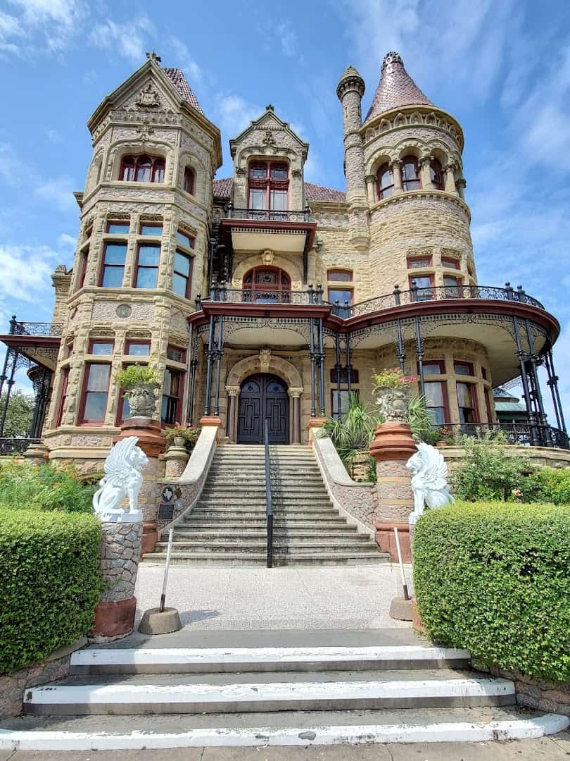 The Victorian Bishops Palace mansion in Galveston, Texas