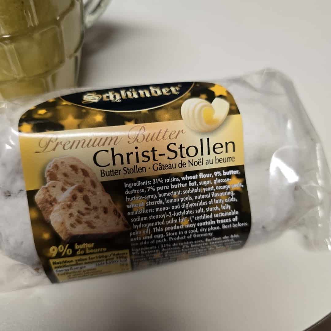Traditional imported German Christmas stollen at Pfeifer's German Bakery and Deli in Harker Heights, Texas