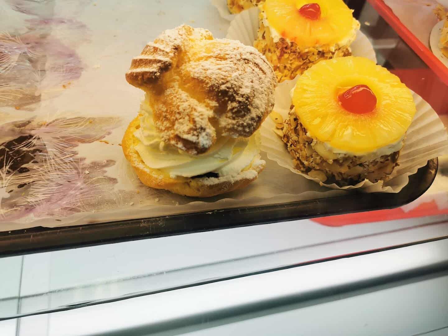 German cream puff and pastries at Pfeifer's German Bakery in Harker Heights, Texas