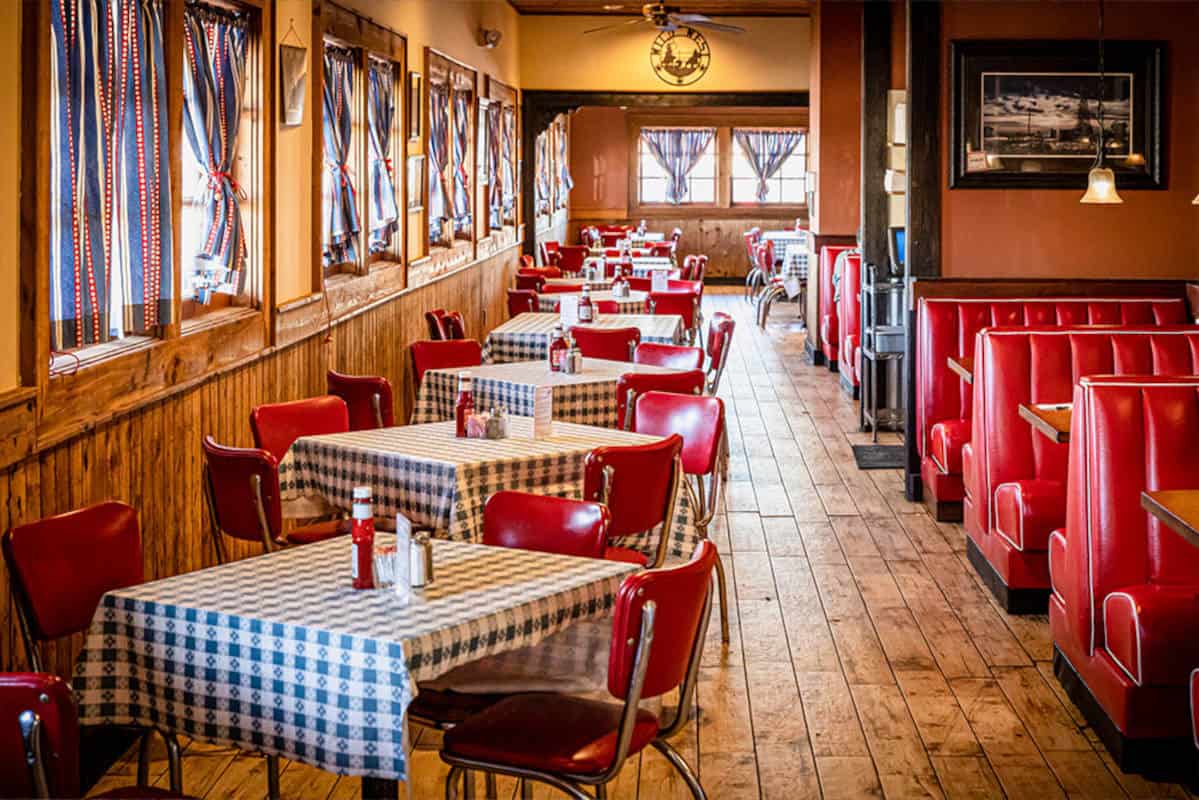 Dining room at Goodson's Cafe in Tomball, Texas