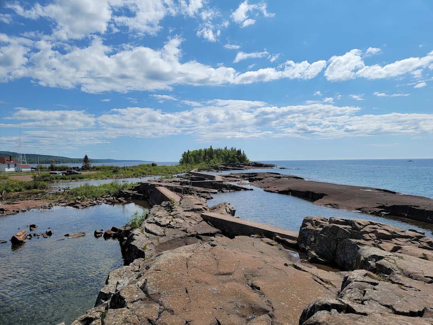 Rocky Artists' Point on Lake Superior in Grand Marais, Minnesota