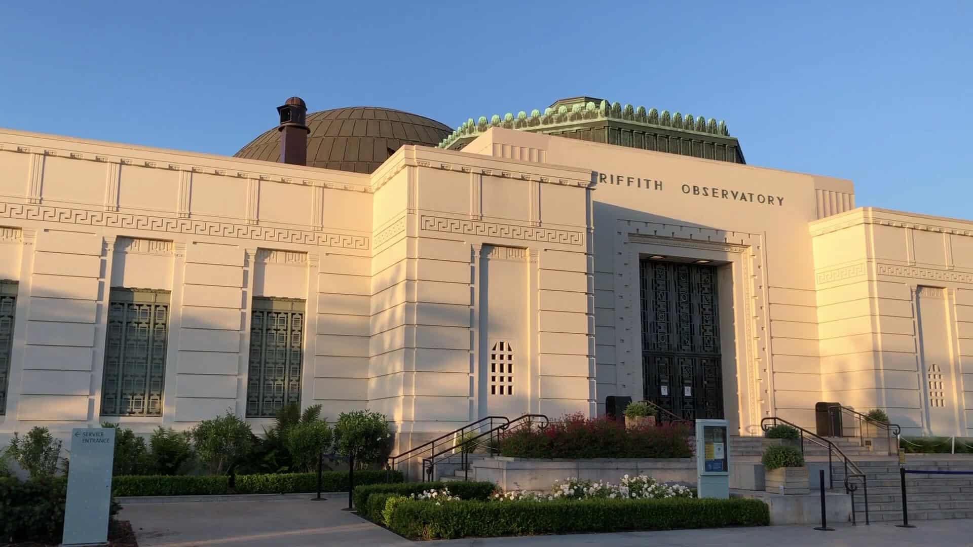 Griffith Observatory Art Deco facade in Los Angeles