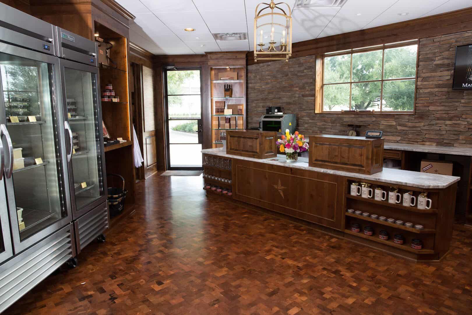 The Grill-At-Home retail shop with meat cases at Taste of Texas in Houston
