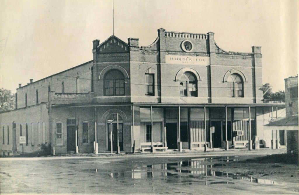 Vintage photo of an early Gruene, Texas mercantile building