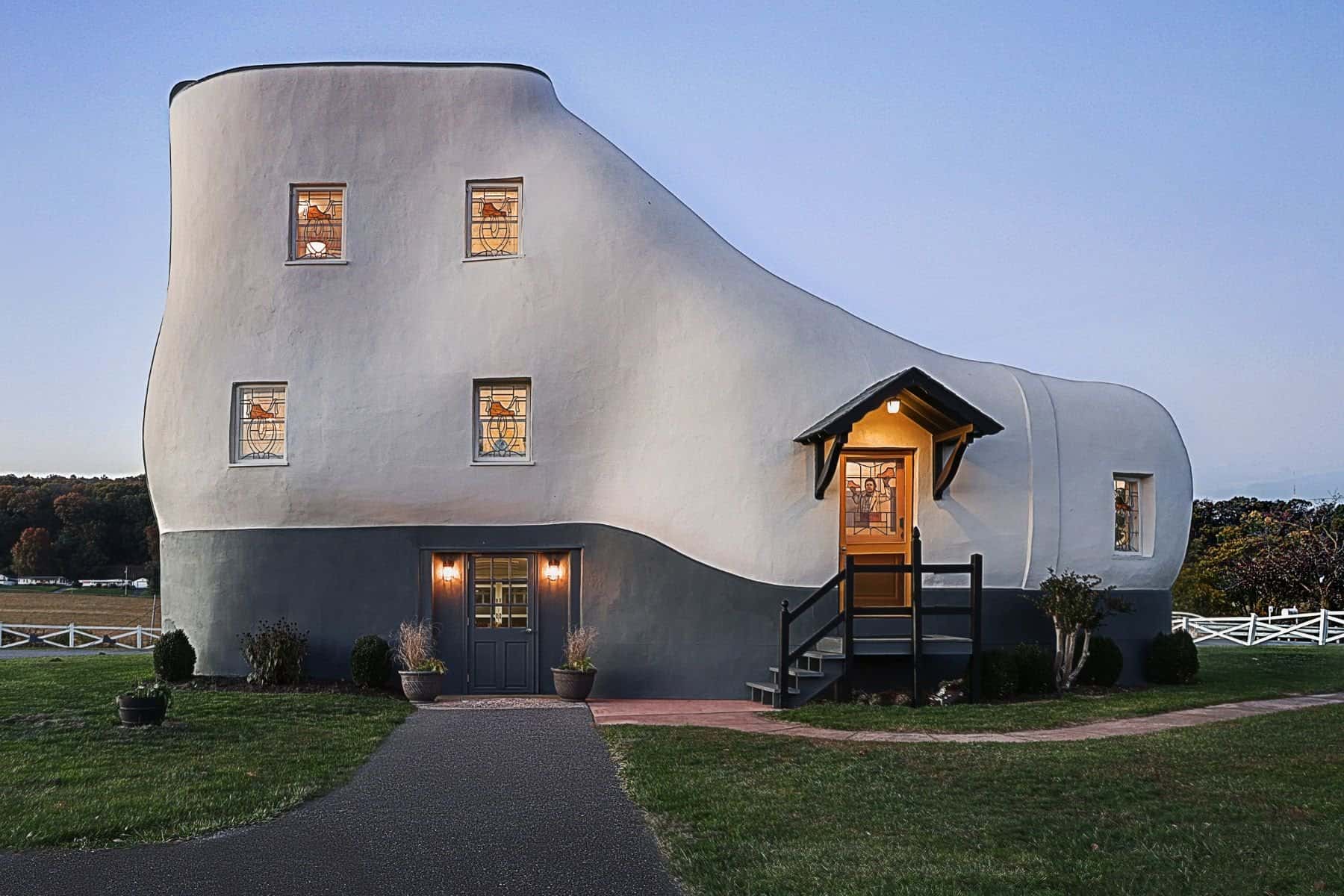 The Haines Shoe House, a boot-shaped house near Hallam, Pennsylvania