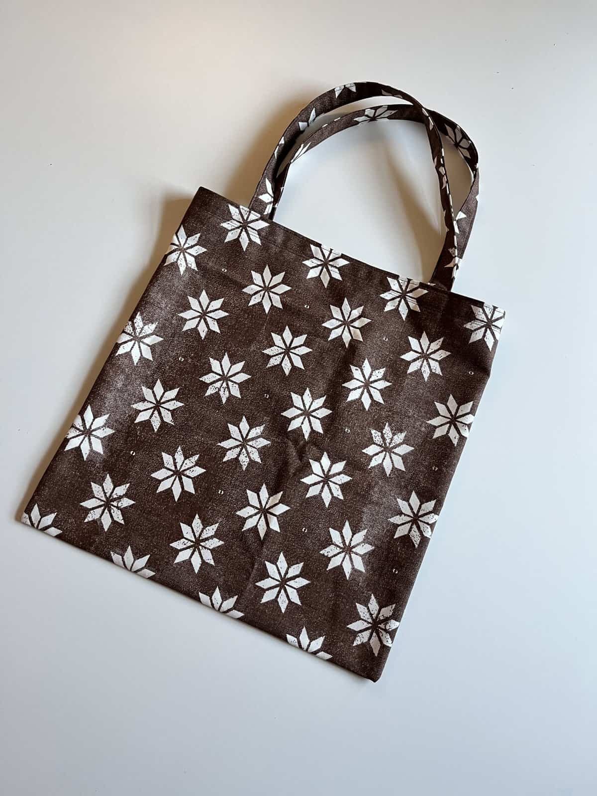 Handmade floral tote bag from Pegasus Creative Reuse in Dallas