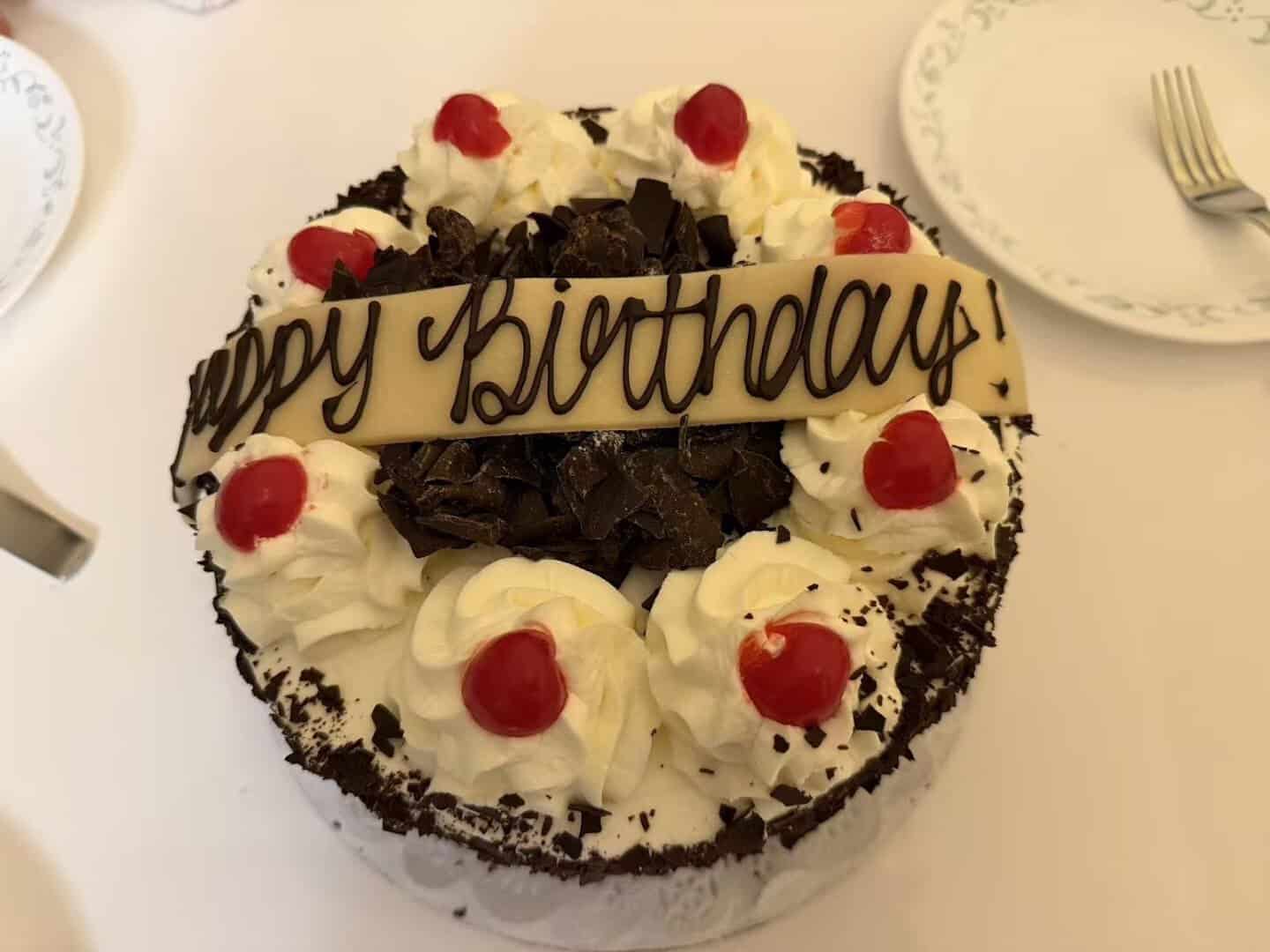 Chocolate Black Forest cake at Henk's Black Forest Bakery in Dallas