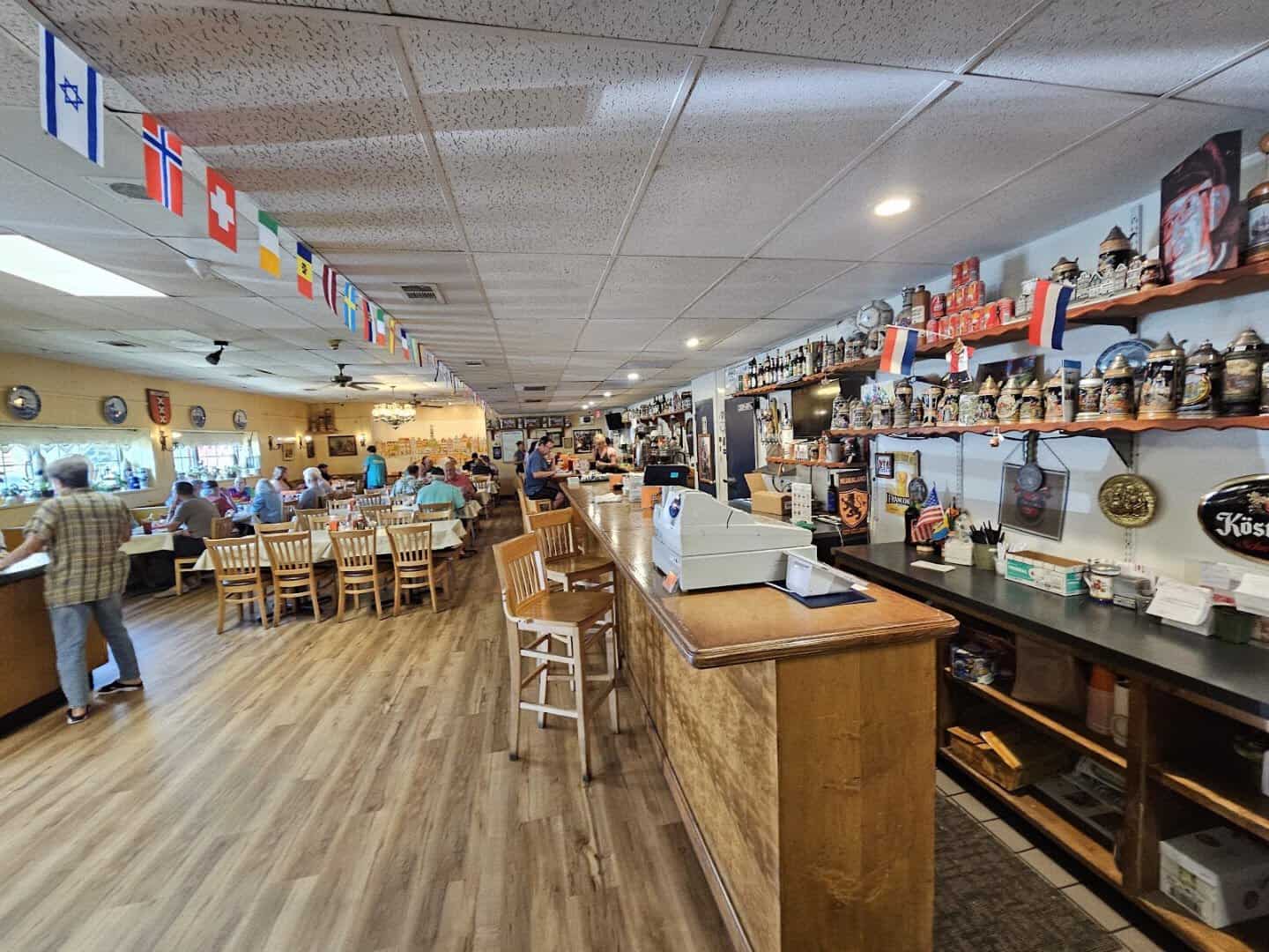 Deli dining area at Henk's European Deli in Dallas
