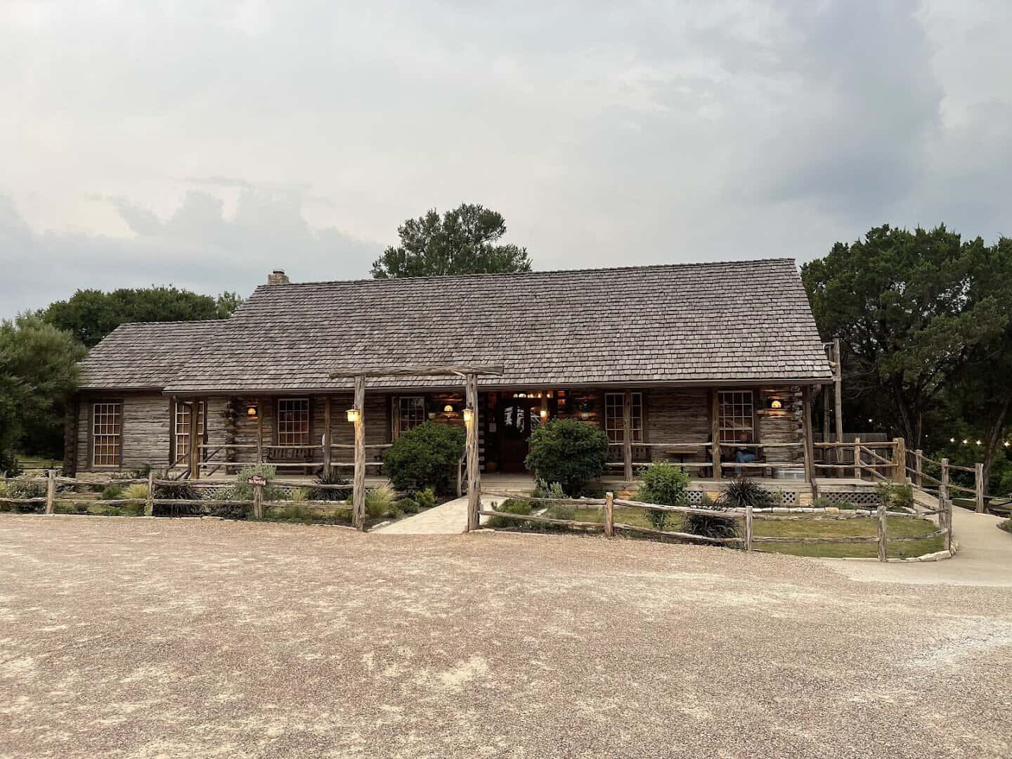 Historic timber barn at Homestead Heritage near Waco, Texas
